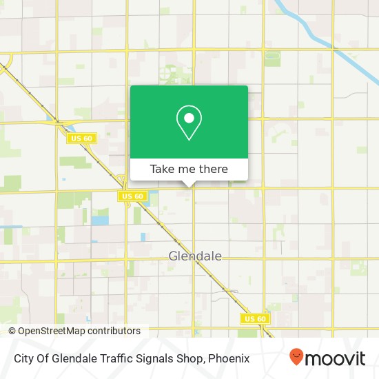 City Of Glendale Traffic Signals Shop map