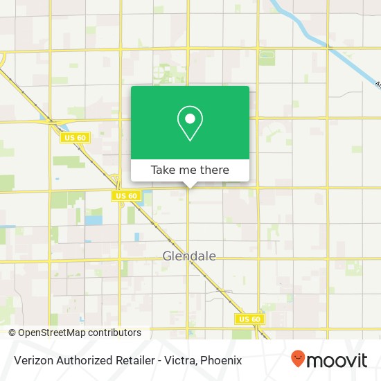 Mapa de Verizon Authorized Retailer - Victra