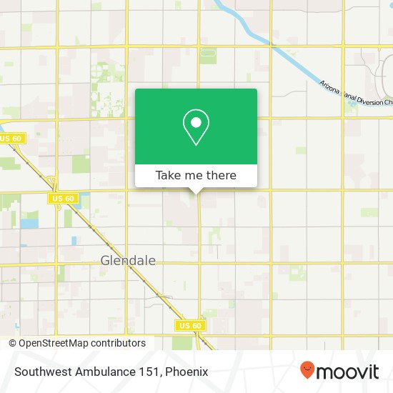 Mapa de Southwest Ambulance 151