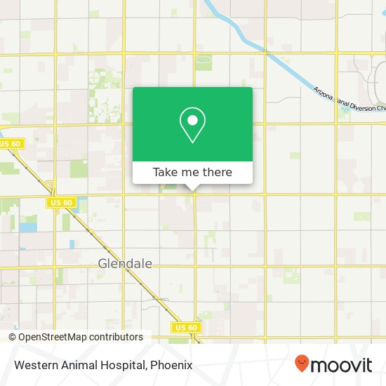 Western Animal Hospital map