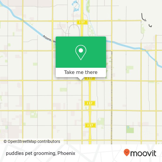 Mapa de puddles pet grooming