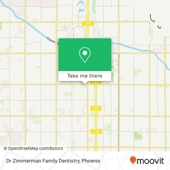 Mapa de Dr Zimmerman Family Dentistry