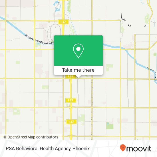 PSA Behavioral Health Agency map