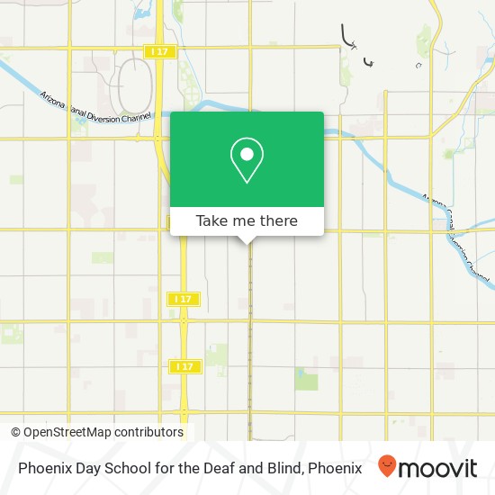 Phoenix Day School for the Deaf and Blind map