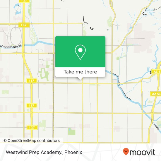 Mapa de Westwind Prep Academy.