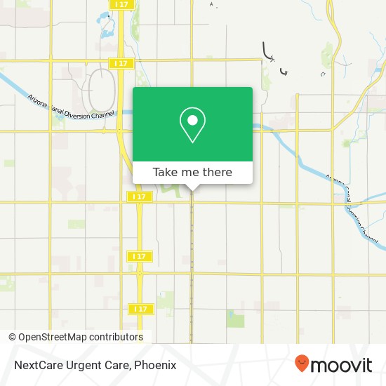 Mapa de NextCare Urgent Care