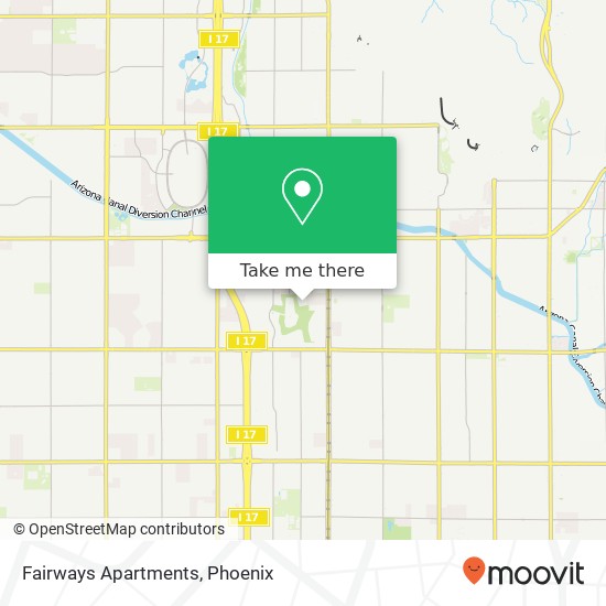 Mapa de Fairways Apartments