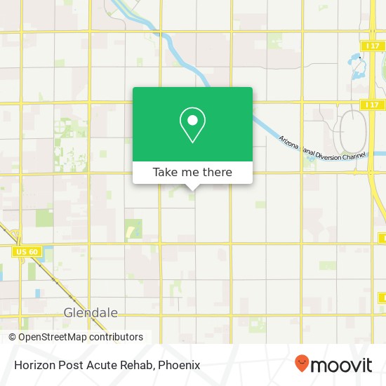 Horizon Post Acute Rehab map