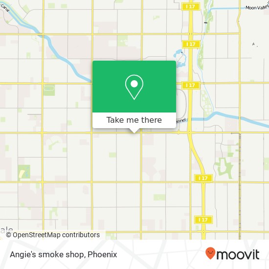 Angie's smoke shop map