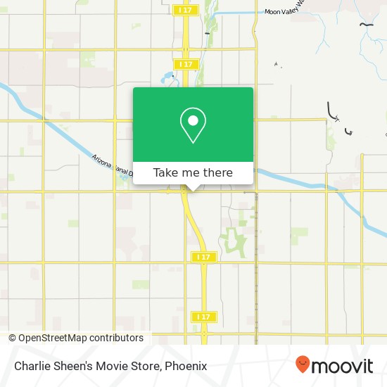 Charlie Sheen's Movie Store map