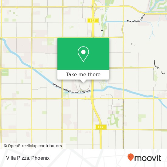 Villa Pizza map