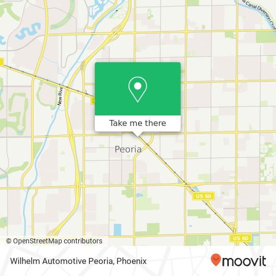 Mapa de Wilhelm Automotive Peoria