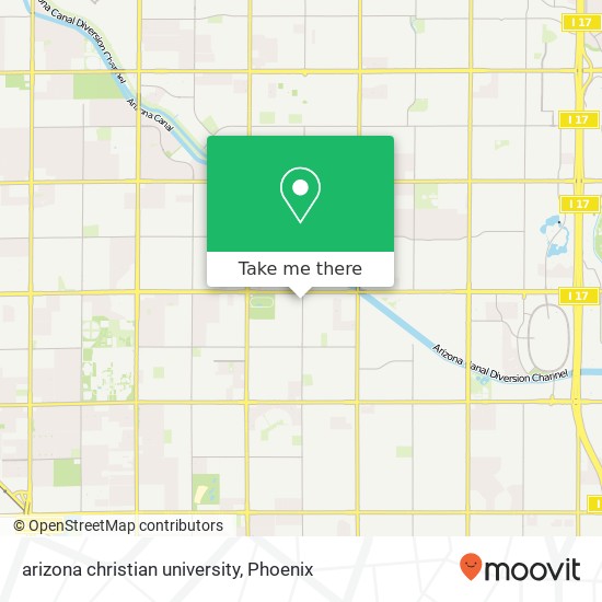 arizona christian university map