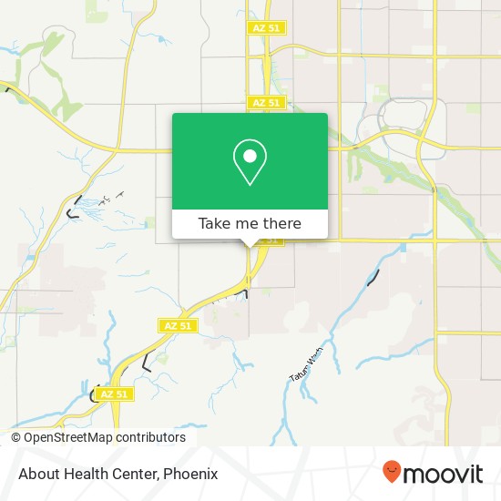 About Health Center map