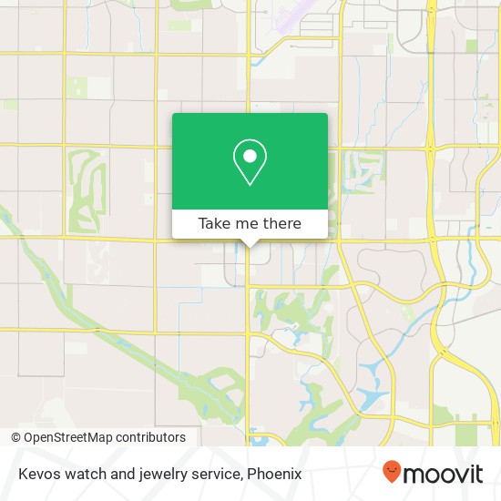 Kevos watch and jewelry service map