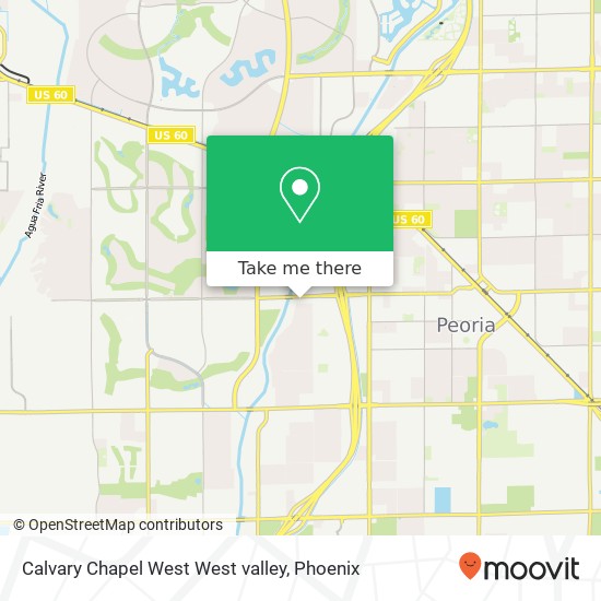 Mapa de Calvary Chapel West West valley