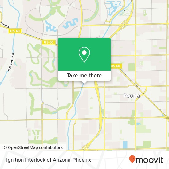Ignition Interlock of Arizona map