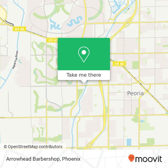 Arrowhead Barbershop map
