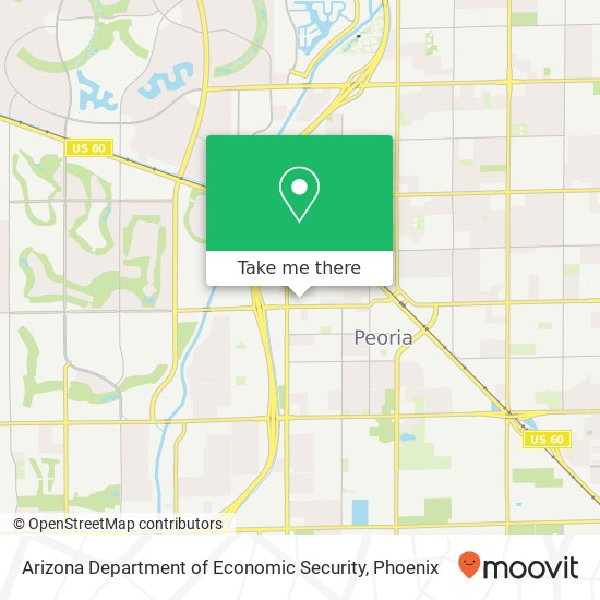 Arizona Department of Economic Security map