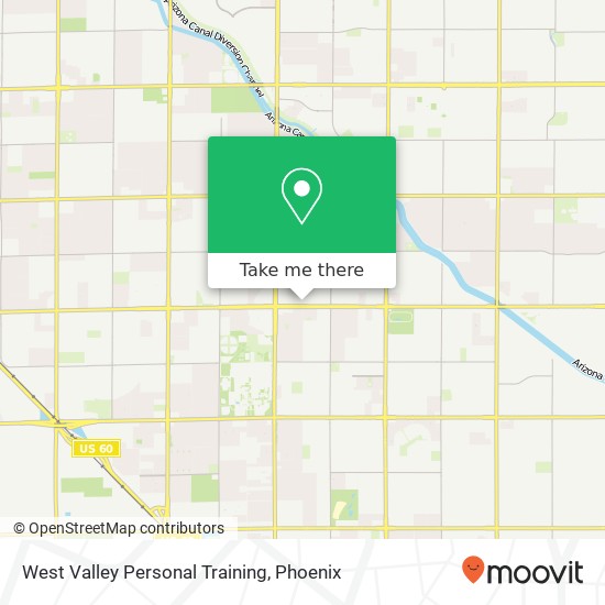 Mapa de West Valley Personal Training