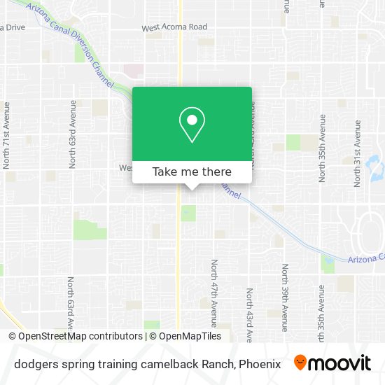 dodgers spring training camelback Ranch map