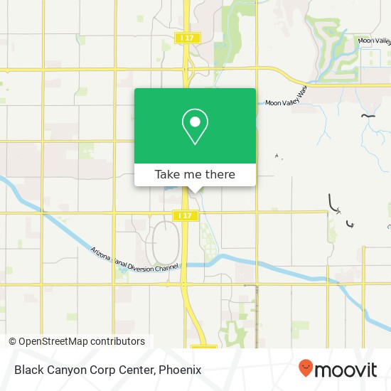 Mapa de Black Canyon Corp Center