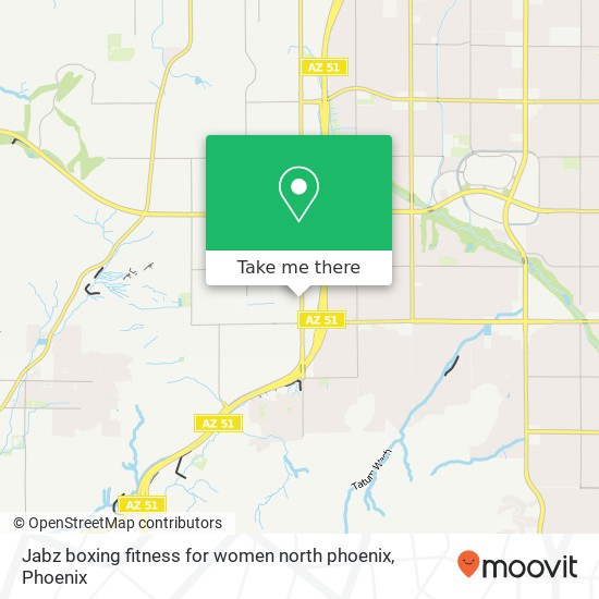 Mapa de Jabz boxing fitness for women north phoenix