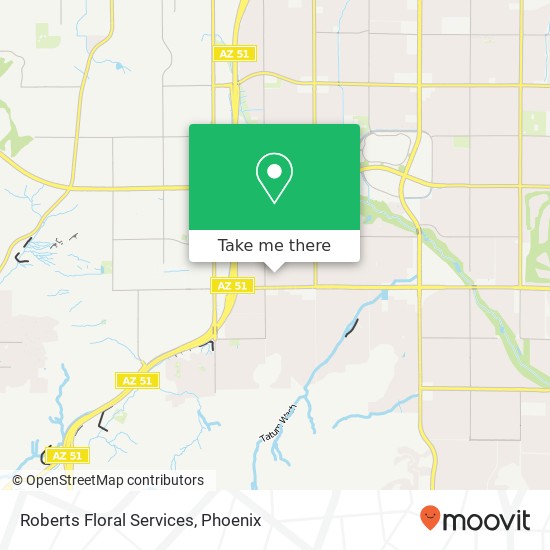 Roberts Floral Services map