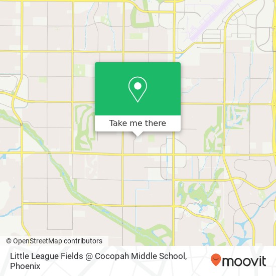 Little League Fields @ Cocopah Middle School map