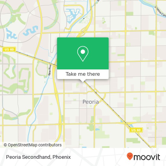 Peoria Secondhand map