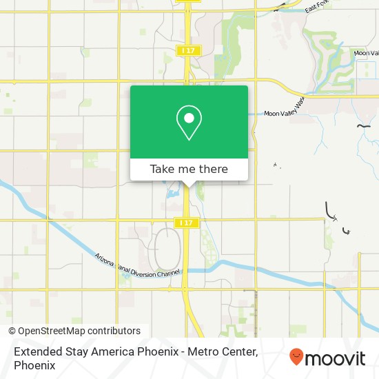 Mapa de Extended Stay America Phoenix - Metro Center