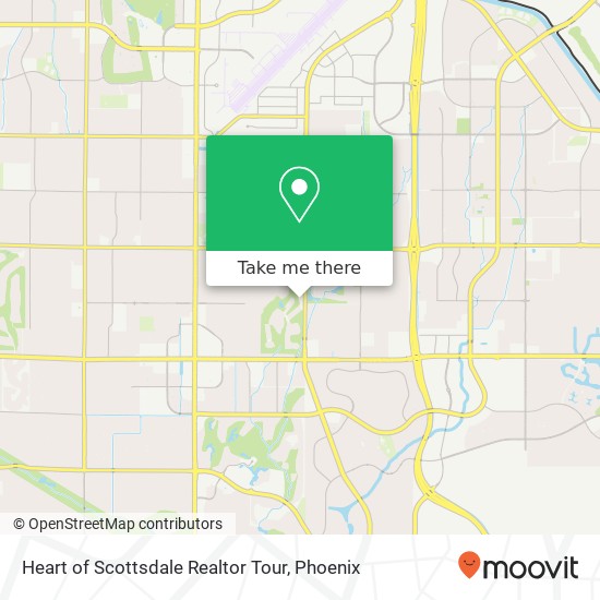 Heart of Scottsdale Realtor Tour map