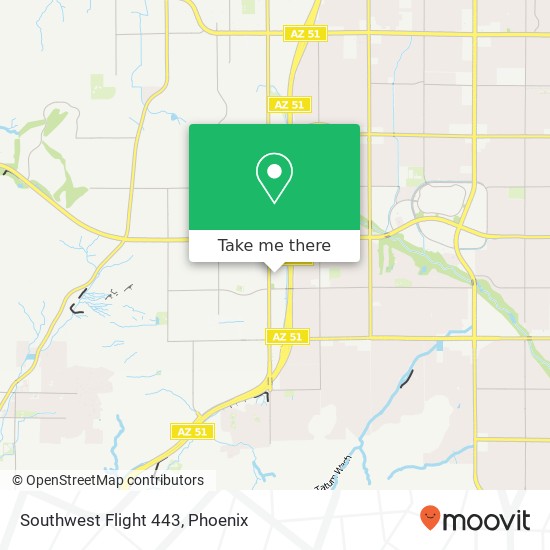 Southwest Flight 443 map