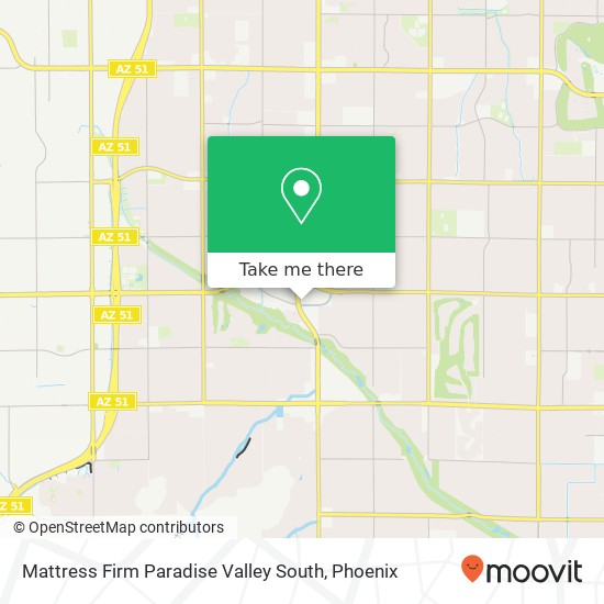 Mapa de Mattress Firm Paradise Valley South