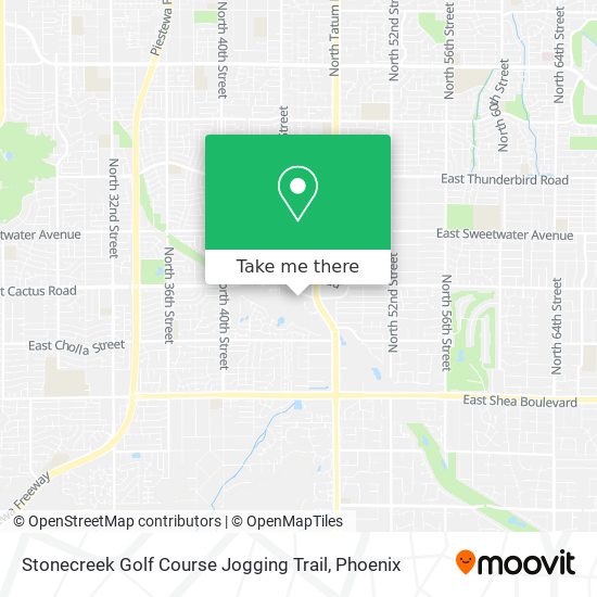 Stonecreek Golf Course Jogging Trail map