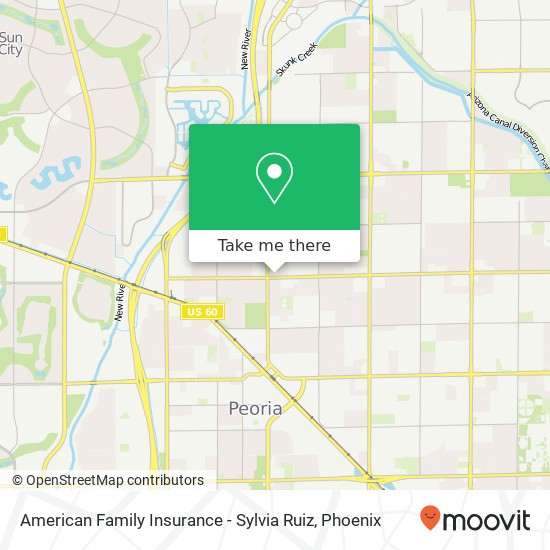 American Family Insurance - Sylvia Ruiz map