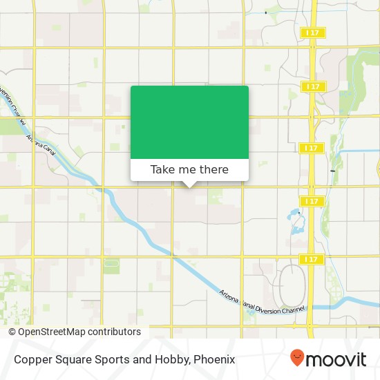 Copper Square Sports and Hobby map