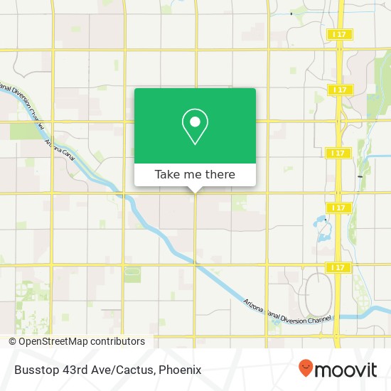 Busstop 43rd Ave/Cactus map