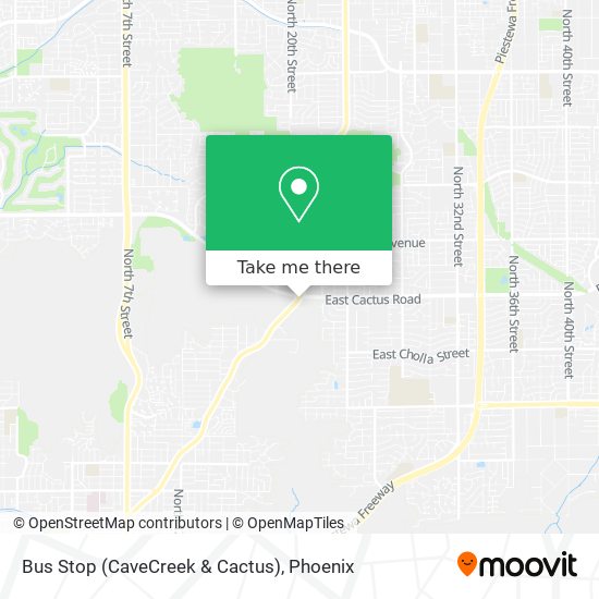 Bus Stop (CaveCreek & Cactus) map