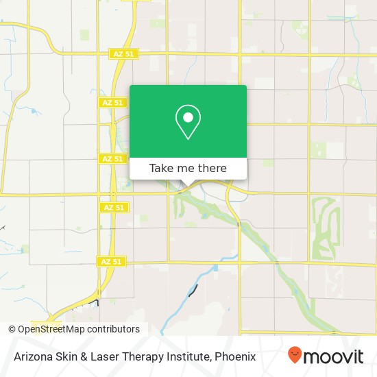 Mapa de Arizona Skin & Laser Therapy Institute