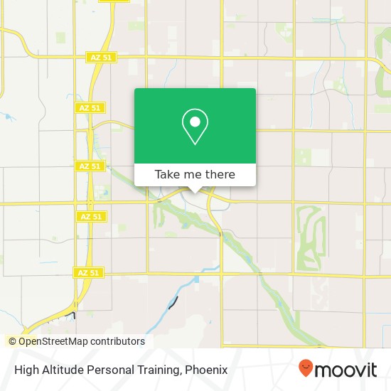 High Altitude Personal Training map