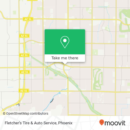 Mapa de Fletcher's Tire & Auto Service