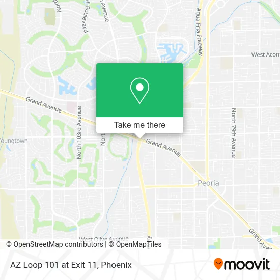 AZ Loop 101 at Exit 11 map