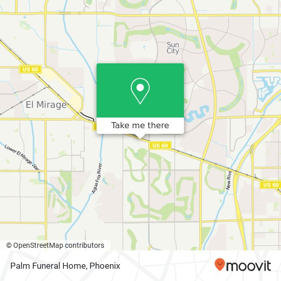 Palm Funeral Home map
