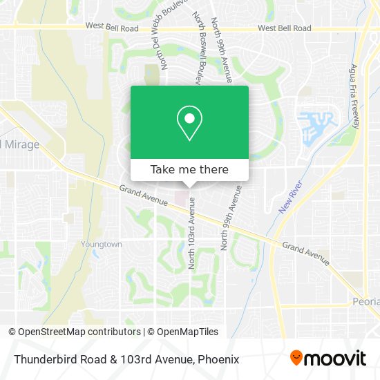 Mapa de Thunderbird Road & 103rd Avenue