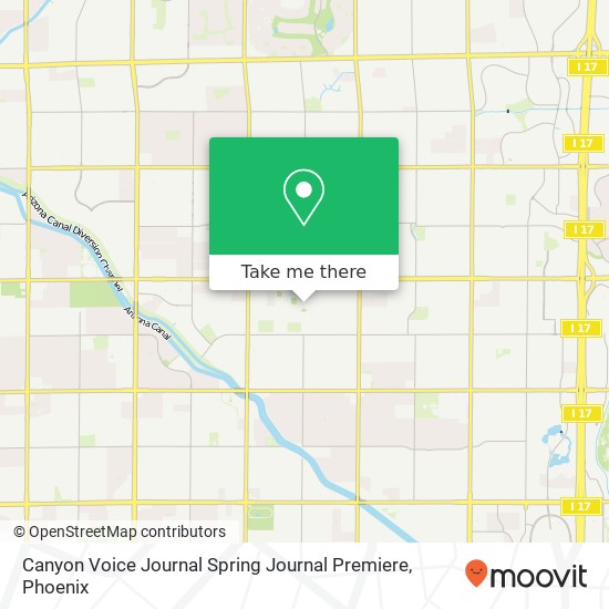 Mapa de Canyon Voice Journal Spring Journal Premiere