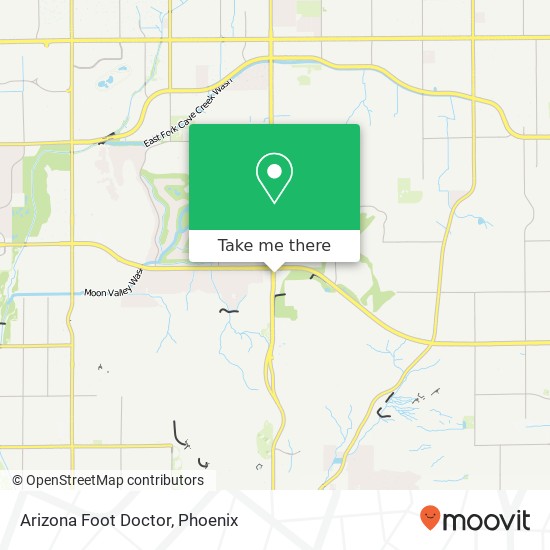 Mapa de Arizona Foot Doctor