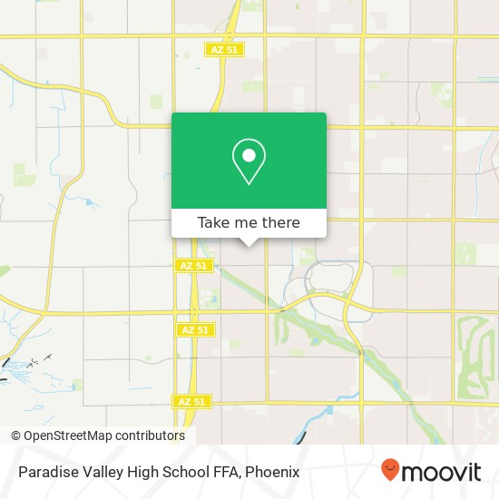 Mapa de Paradise Valley High School FFA