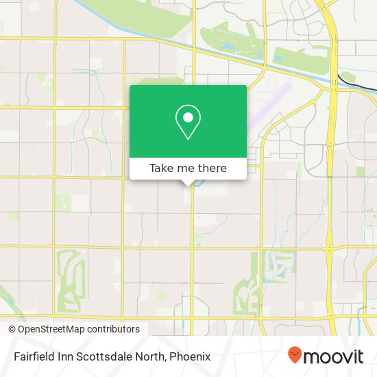 Fairfield Inn Scottsdale North map