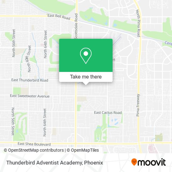 Mapa de Thunderbird Adventist Academy
